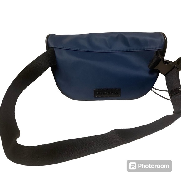 Christopher Kon crossbody ‘Fanny pack’ in rich navy blue shade with black detail - Picture 4 of 15